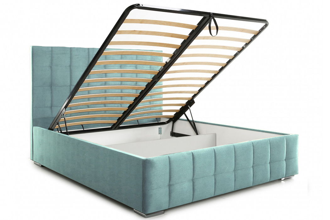 Мягкая кровать, Кровать Пассаж 2 (140х200) с ПМ, Велюр