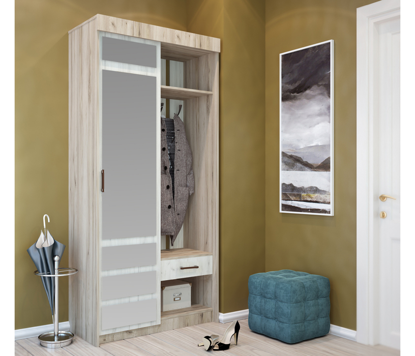 Прихожие, Прихожая Смарт-3, дуб кантри, дуб прованс