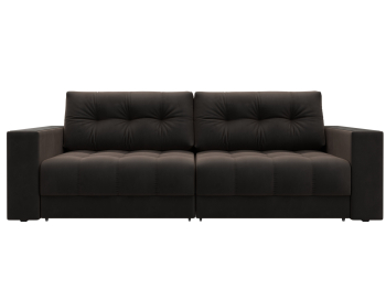 Диван прямой с декором Лига-049 НПБ, велюр SEVEN