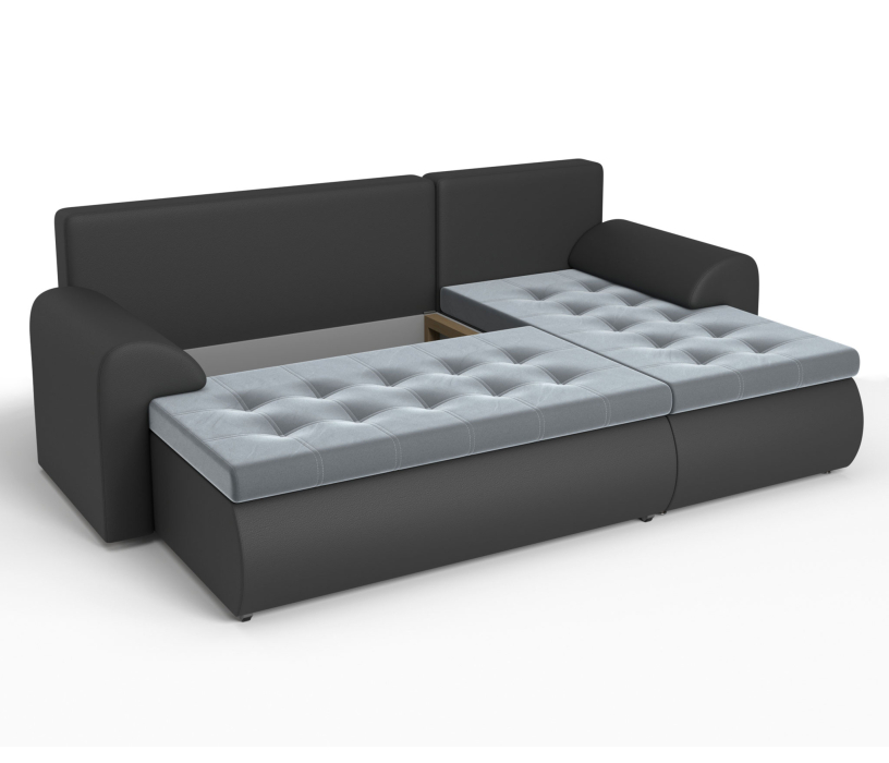 Диваны угловые в гостиную, Угловой диван Ванкувер правый, экокожа /велюр