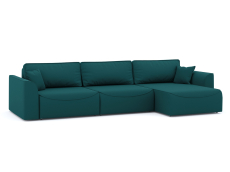 Диваны угловые в гостиную, Диван-кровать угловой Рафаэль 3 секции еврокнижка НПБ, велюр
