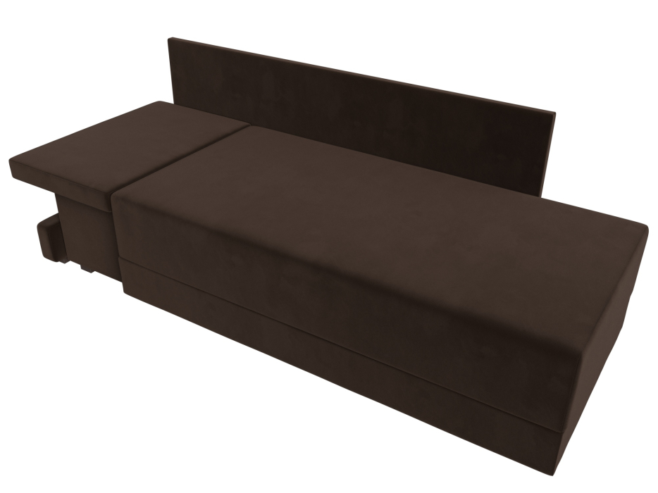 Кушетка диван, Кушетка Никас левая, микровельвет