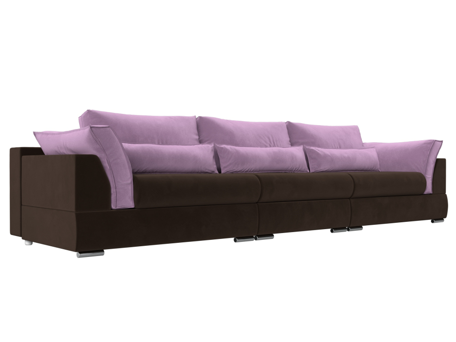 Диваны с ящиком для белья, Прямой диван Пекин Long, микровельвет