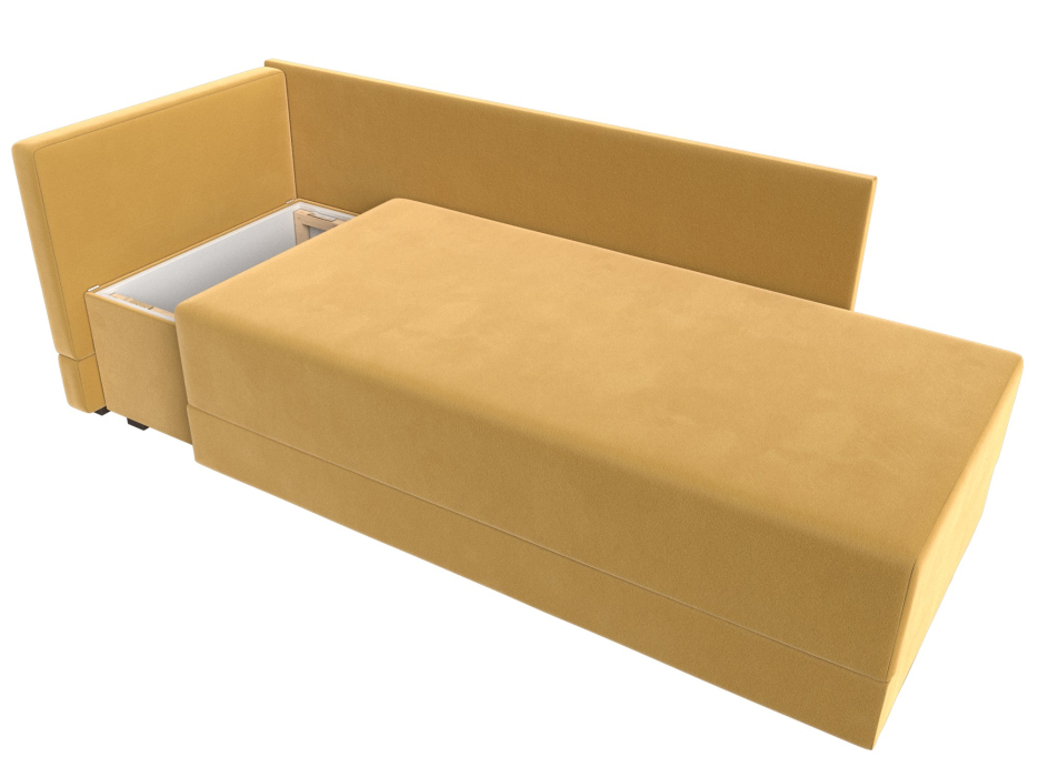 Кушетка диван, Кушетка Никас левая, микровельвет