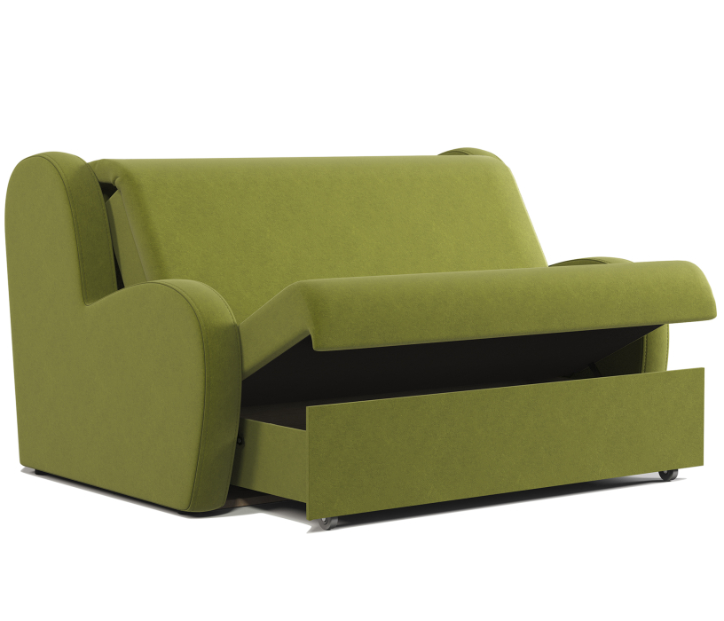 Диваны с ящиком для белья, Диван-кровать Барон 120, велюр