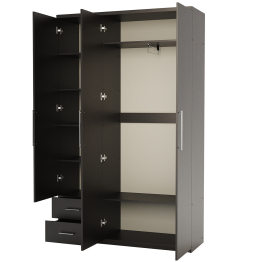 Шкаф трехдверный с зеркалом Комфорт МКЯ-32/1 105х45