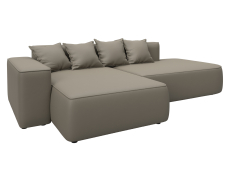 Диваны угловые в гостиную, Диван угловой Лига-065 угол левый, экокожа GRIFON