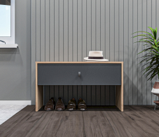 Тумбы, Тумба с ящиком Сидней СБ-2584/1 Дуб дикий/Диамант серый