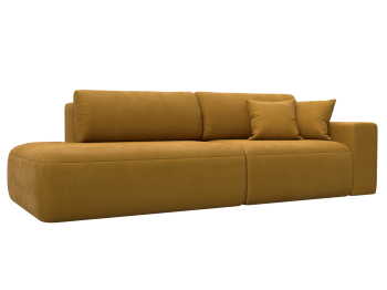 Диван прямой Лига-036 НПБ Модерн подлокотник справа, велюр BRUT