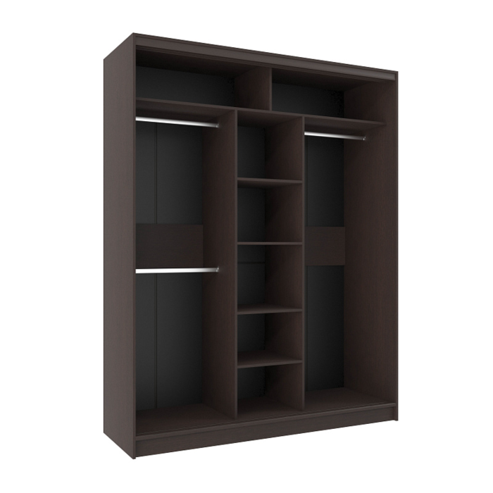 Шкафы-купе, Шкаф-купе 3-дв  Домашний 1800 лдсп/лдсп  (в2295*ш1800*г595)