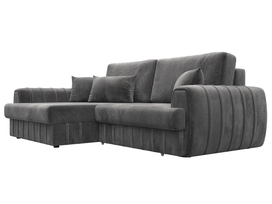 Диваны угловые в гостиную, Диван угловой Лига-057 НПБ угол левый, велюр TOWER