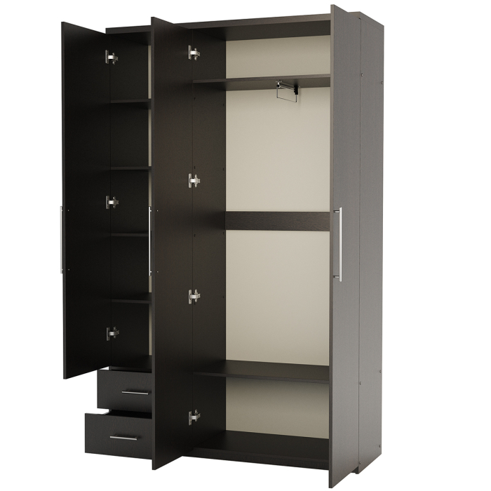 Для одежды, Шкаф трехдверный Комфорт МКЯ-32/1 150х45 с зеркалом