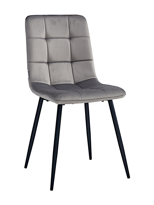 Стулья, Стул мягкий DC209 велюр каркас металл черный КРУГЛЫЙ