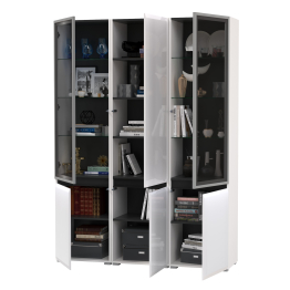 Шкаф с двумя дверками Сидней и два шкаф-витрины