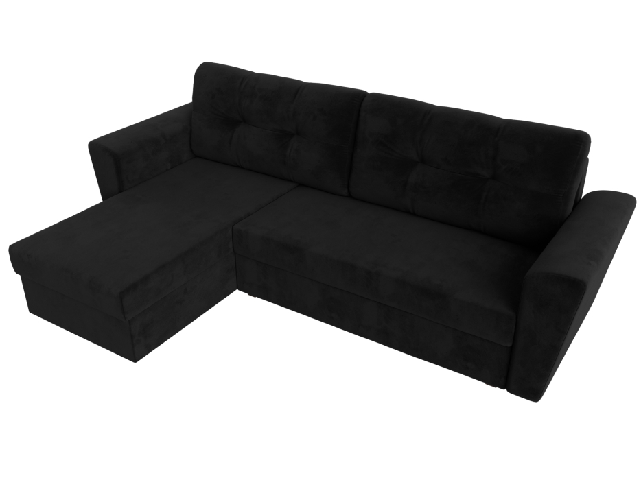 Диваны угловые в гостиную, Угловой диван Амстердам Лайт левый угол, велюр