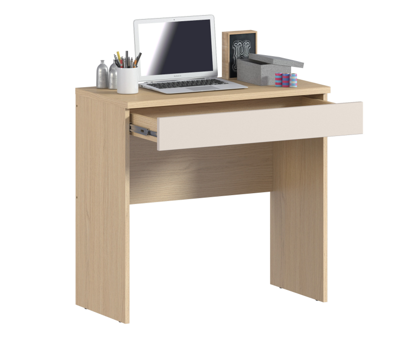 Прямые компьютерные столы, Стол Афина СБ-3327 Дуб Винченца/Кашемир серый