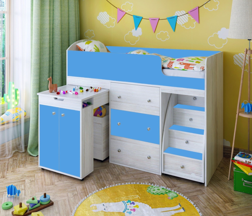 Кровати-чердаки, Кровать чердак Малыш 1600х700 Винтерберг