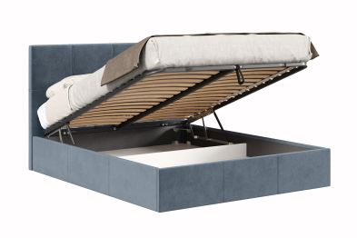 Кровать Марсель 1600 с подъёмным механизмом, велюр