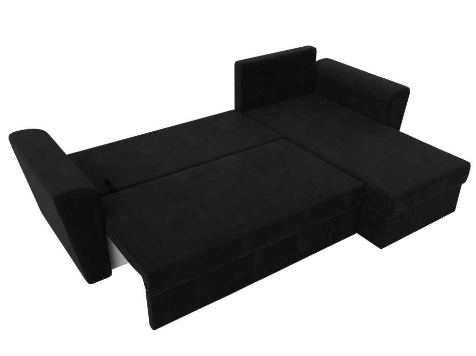 Диваны угловые в гостиную, Угловой диван Амстердам Лайт правый угол, микровельвет