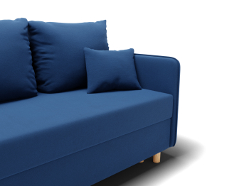 Прямой диван Санти,еврокнижка,велюр