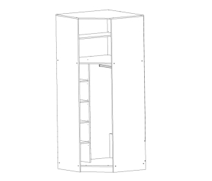 Джейн СВ-445 шкаф угловой