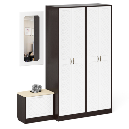 Прихожая П-6 компоновка № 8 МДФ фрезеровка ромб