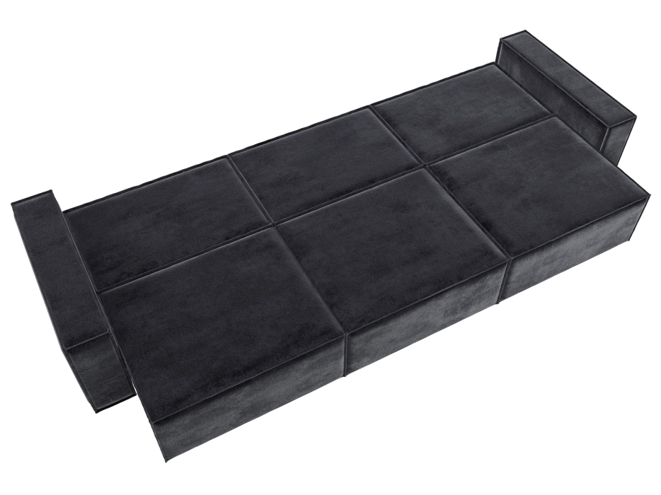 Диваны кровати со спальным местом, Диван прямой Куба лонг, велюр TOWER