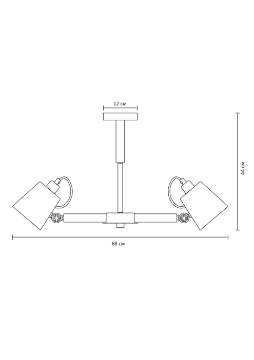Люстра потолочная, Люстра потолочная OSCAR 68см
