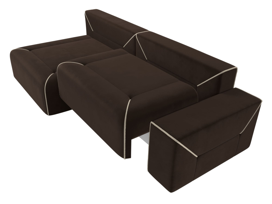 Диваны угловые в гостиную, Диван угловой Кёльн, микровельвет, левый угол