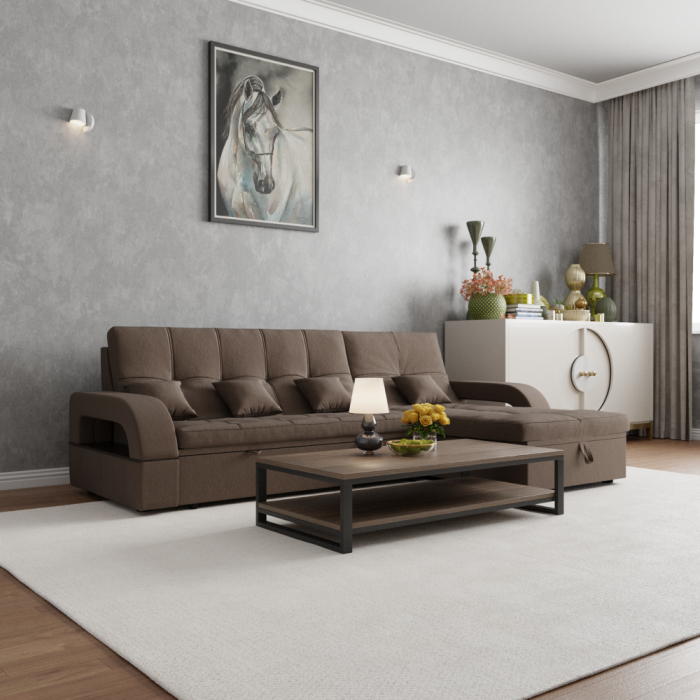 Диваны угловые в гостиную, Угловой диван Майами-2 ППУ, велюр