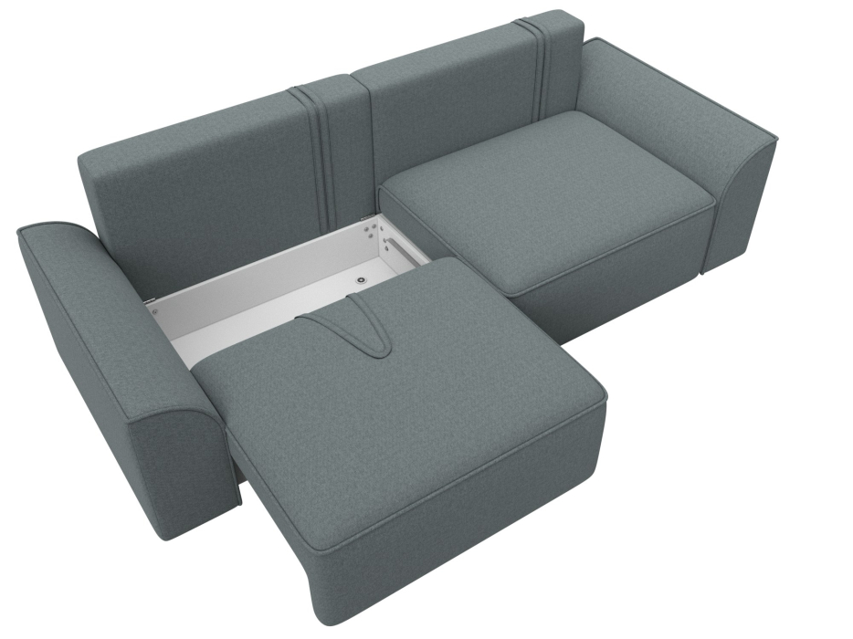 Диваны еврокнижки, Диван прямой Лига-048 НПБ, рогожка Амур