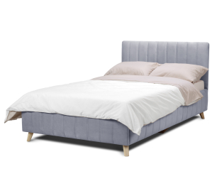 Кровать с мягким изголовьем Монако 140, микровелюр