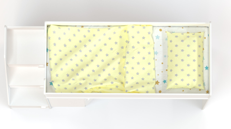 Кровать-чердак с угловым шкафом и угловой лестницей Ridgimmi 2.3