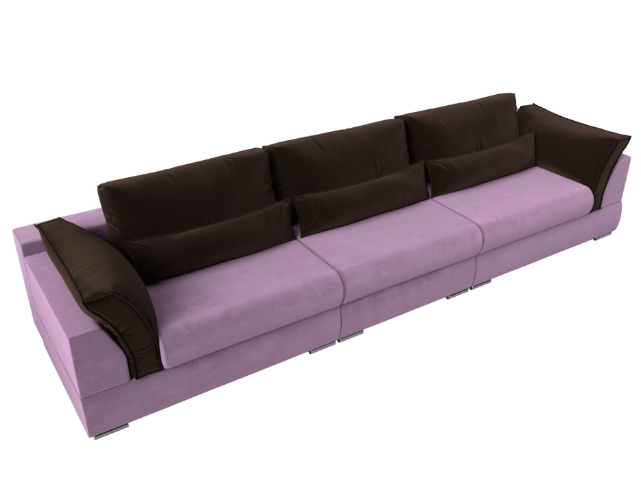 Диваны с ящиком для белья, Прямой диван Пекин Long, микровельвет