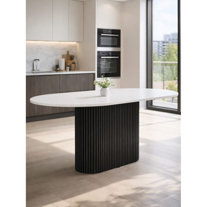 Обеденные столы, Стол Барон О 180 х 90 (черные ноги)