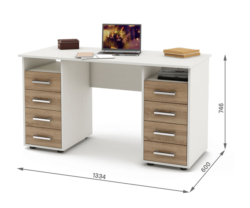 Прямые, Письменный стол Остин-6