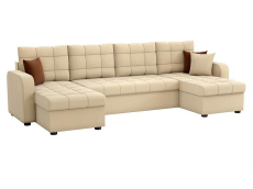 Диваны угловые в гостиную, Диван П-образный дельфин Ливерпуль , велюр