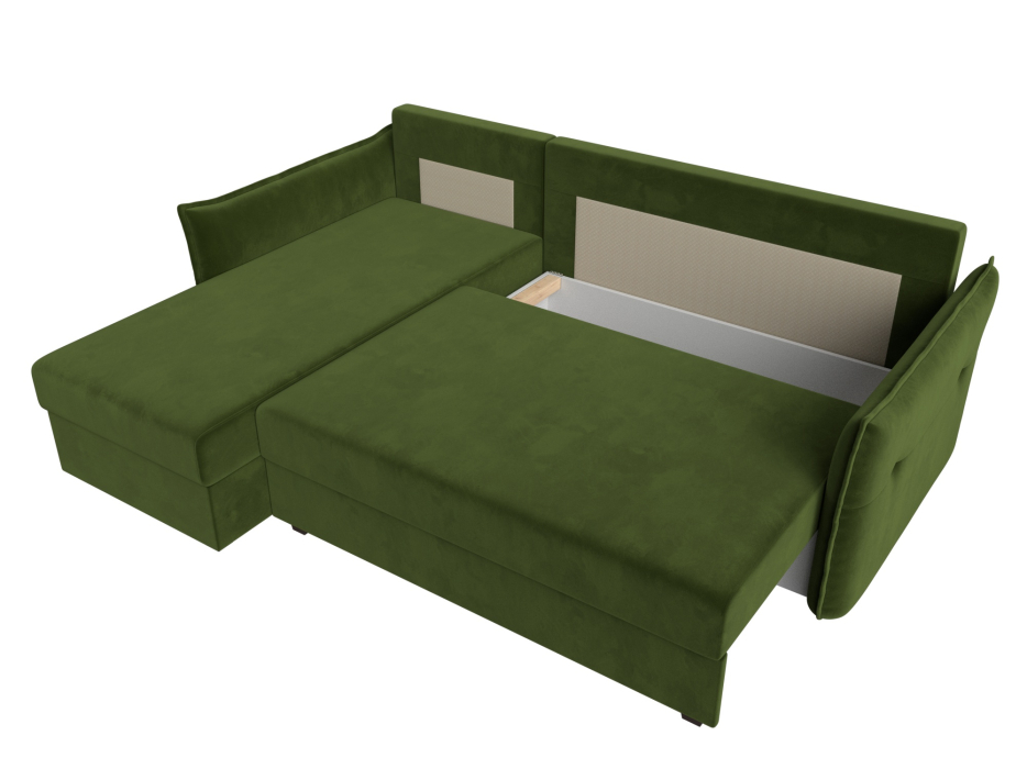 Диваны угловые в гостиную, Угловой диван Лига-004 левый угол, микровельвет