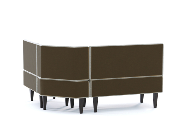 Диван кухонный угловой Лео, рогожка