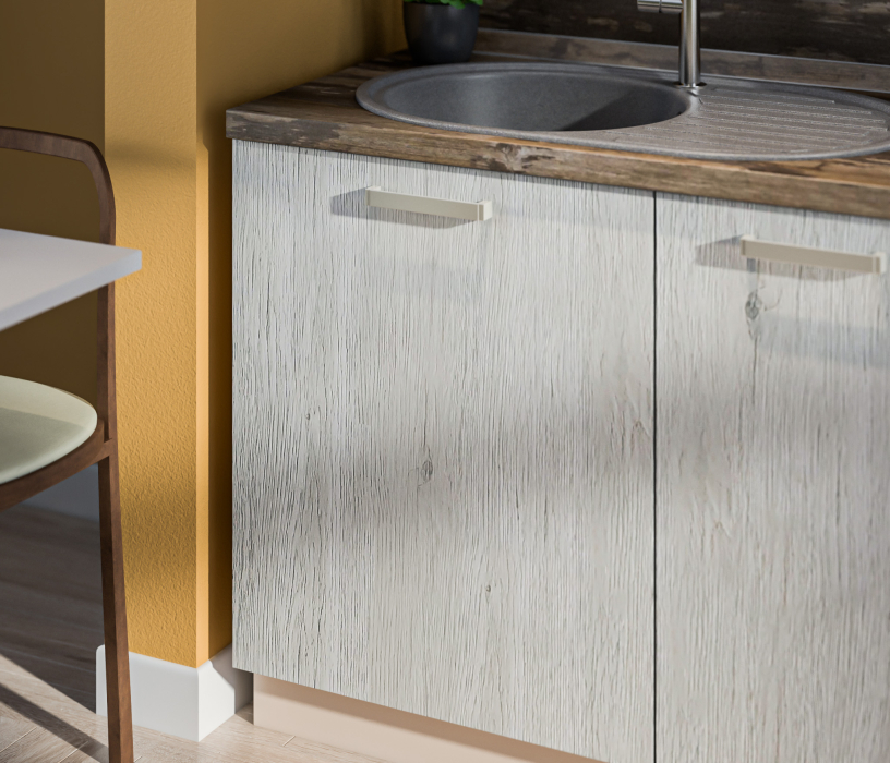 Кухонные гарнитуры, Кухня Регина серия Mishel Беж песок/Ирландский ликер, Рустик серый 1,8-2,4 м (Мишель)