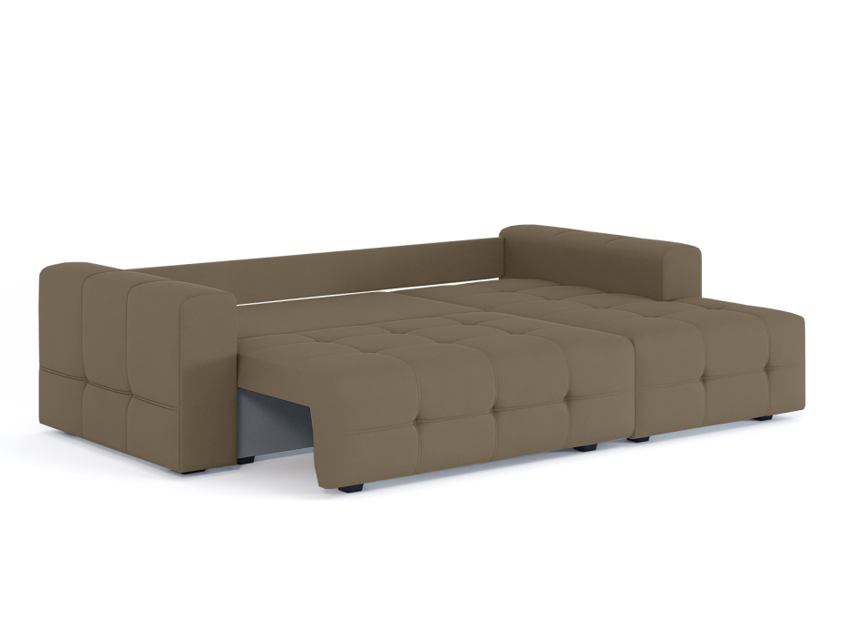 Диваны угловые в гостиную, Диван-кровать угловой Прадо, еврокнижка, велюр