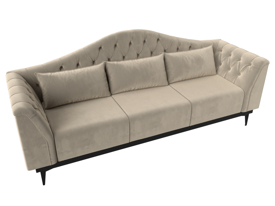 Дизайнерские диваны для гостиной, Прямой диван Флорида, Микровельвет