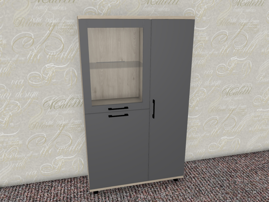 Шкафы распашные, Модульная система Грейс Шкаф ШК-5084  Гикори Джексон Светлый