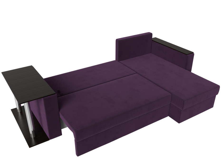 Диваны угловые в гостиную, Угловой диван Атланта правый угол, велюр