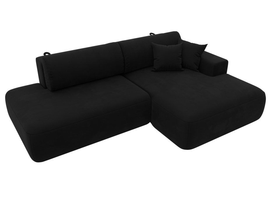 Диваны угловые в гостиную, Диван угловой Лига-036 Модерн правый угол, микровельвет