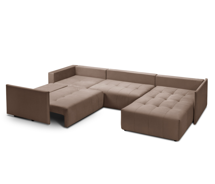 Диваны угловые в гостиную, Диван еврокнижка Чилетти П-образный