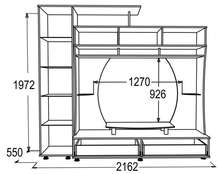 Стенки для гостиной, Гостиная Александра 19