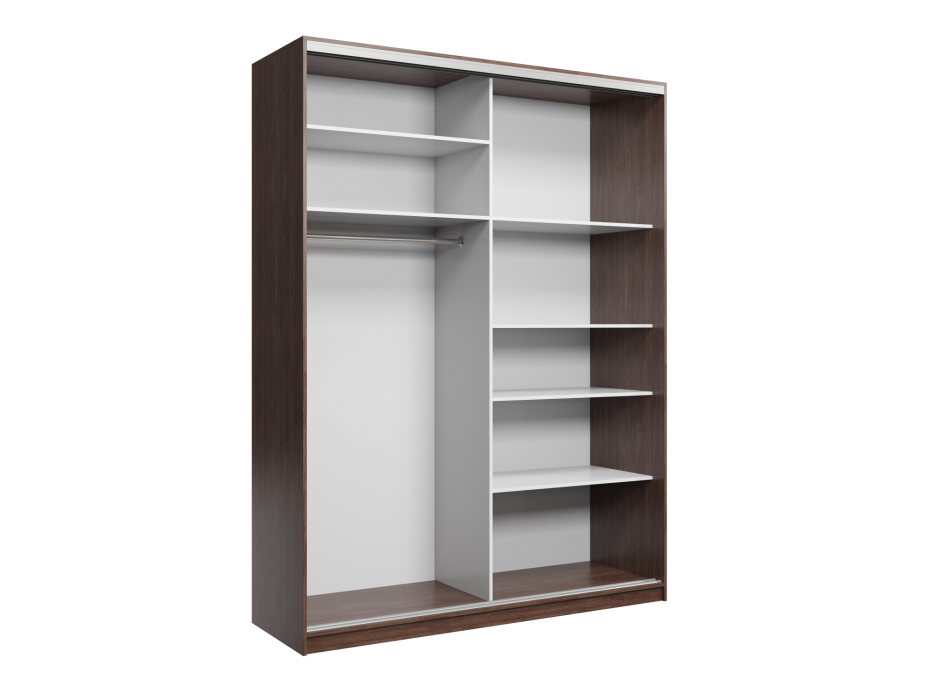 Шкафы-купе, Шкаф купе 2-х дверный Айсберг 180 зеркало