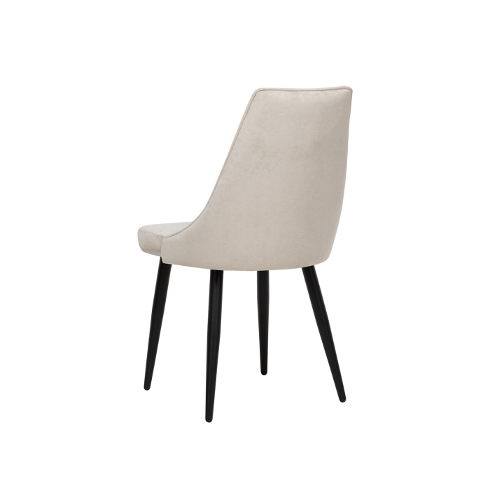 Стулья, Стул Leset Эби Люкс металл Черный, велюр