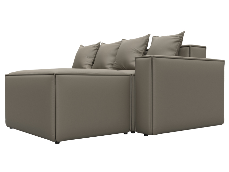 Диваны угловые в гостиную, Диван угловой модульный Лига-063 угол правый, экокожа GRIFON